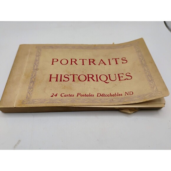 24 Antique "Portraits Historiques" 24 Cartes Postales Detachable ND Traceable - Picture 8 of 13